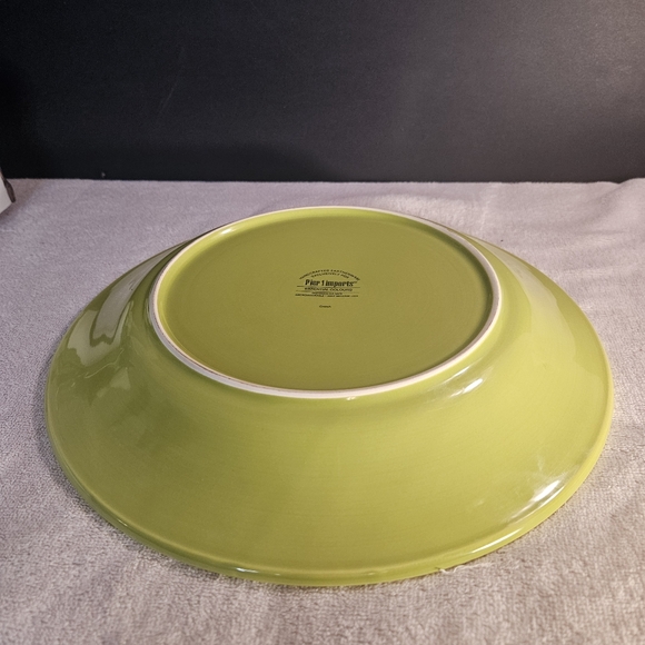 Pier 1 Imports Dinner Plates Essential Colours Lime Green 11" Set of 4 - Picture 2 of 4